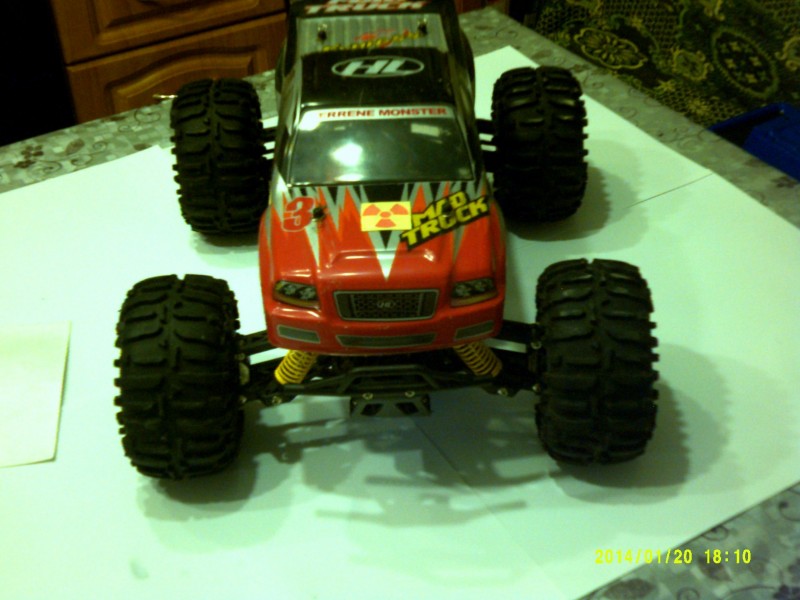 Радиоуправляемый внедорожник Mad Truck HL 1:10 3851-2, 2.4 Ггц, 4WD с бесколлекторным электромотором