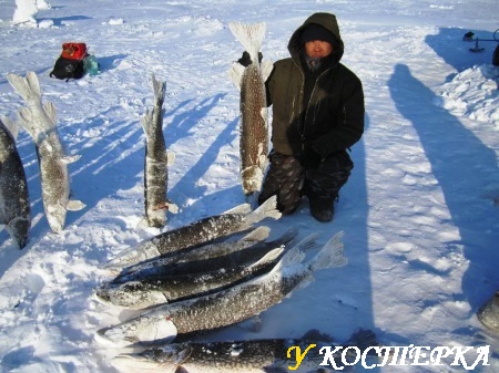 Рыбалка зимой на "морду"
