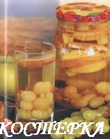 Компот из винограда с яблоками
