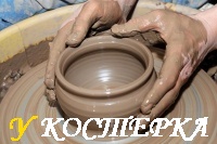 ГОНЧАРНЫЙ КРУГ И ПЕЧЬ ДЛЯ ОБЖИГА