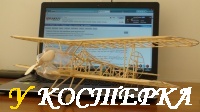 Самолёт из зубочисток